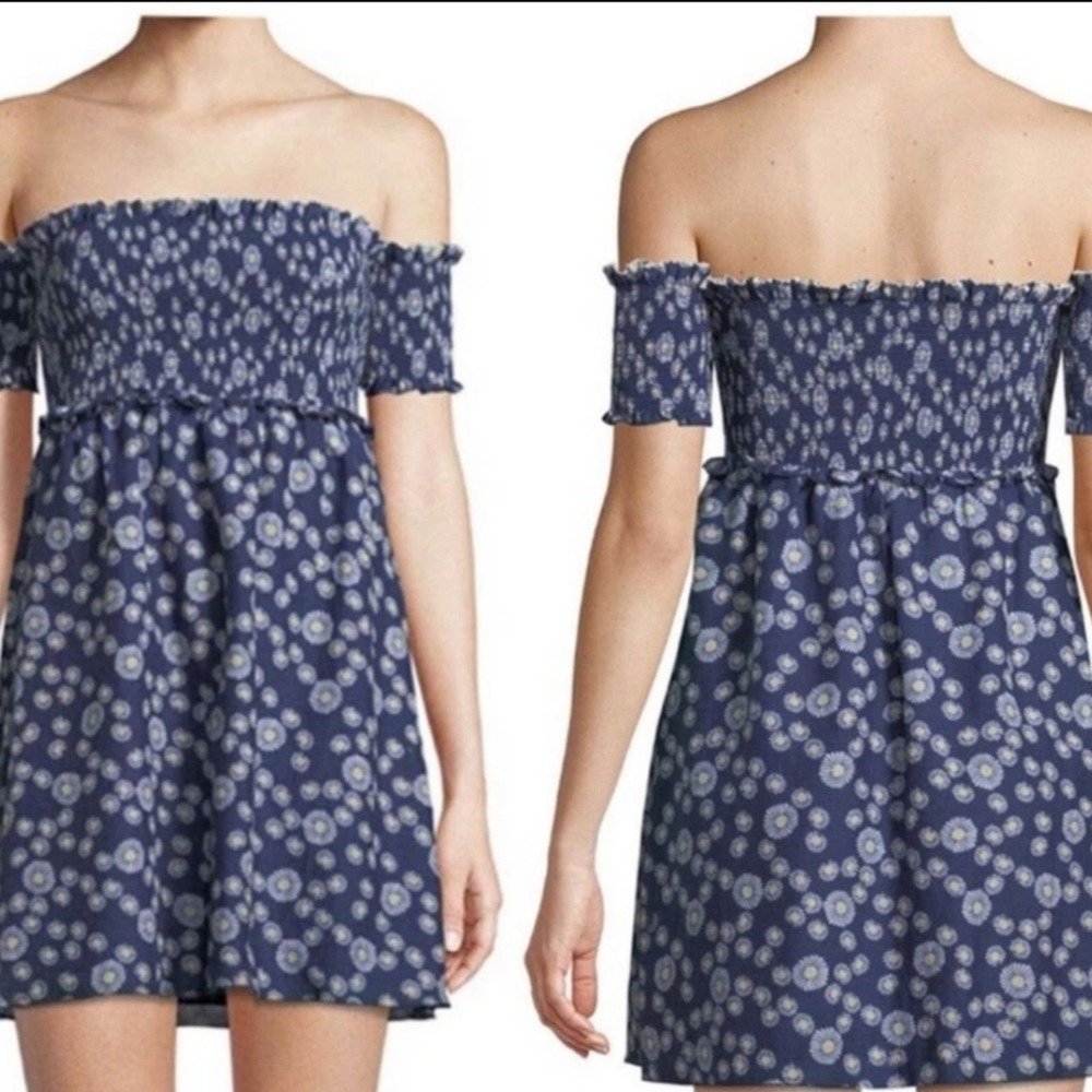 KISUII Aya Smocked Cotton Dress Size L